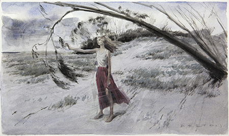 Composition Study for The Sea Has Many Voices 1 by Scott  Breton | Lethbridge Gallery